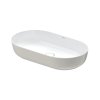 Duravit LUV Umywalka nablatowa 70x40 cm szlifowany spód biały/szary satynowy 0379702300