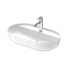 Duravit LUV Umywalka nablatowa 70x40 cm szlifowany spód biały Alpin z powłoką WonderGliss 03807000001