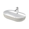 Duravit LUV Umywalka nablatowa 70x40 cm szlifowany spód biały/szary satynowy 0380702300