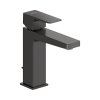 Duravit Manhattan Bateria umywalkowa z korkiem czarny mat MH1020001046