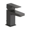 Duravit Manhattan Bateria umywalkowa z korkiem czarny mat MH1010001046