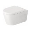 Duravit ME by Starck Toaleta WC HygieneFlush bez kołnierza spłukiwanie 4,5/3 l biały satynowy z powłoką HygieneGlaze 251809AC00