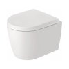 Duravit ME by Starck Toaleta WC Rimless bez kołnierza krótka biały satynowy z powłoką HygieneGlaze 253009AC00