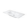 Duravit ME by Starck Umywalka meblowa 103x49 cm bez otworu na baterię z przelewem biały satynowy z powłoką WonderGliss 23361032001