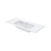 Duravit ME by Starck Umywalka meblowa 123x49 cm bez otworu na baterię biały Alpin z powłoką WonderGliss 23361200601