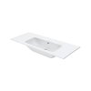 Duravit ME by Starck Umywalka meblowa 123x49 cm bez otworu na baterię biały satynowy z powłoką WonderGliss 23361232601