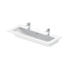 Duravit ME by Starck Umywalka meblowa 123x49 cm podwójna biały Alpin z powłoką WonderGliss 23611200241