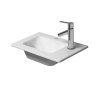 Duravit ME by Starck Umywalka meblowa 43x30 cm mała z otworem na baterię bez przelewu biała 0723430041