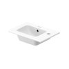 Duravit ME by Starck Umywalka meblowa 43x30 cm mała z otworem na baterię i przelewem biała 0723430000