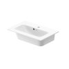 Duravit ME by Starck Umywalka meblowa 63x40 cm Compact z otworem na baterię i przelewem biała 2342630000
