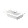 Duravit ME by Starck Umywalka meblowa 63x40 cm z otworem na baterię biały Alpin z powłoką WonderGliss 23426300001