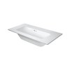 Duravit ME by Starck Umywalka meblowa 83x40 cm bez otworu na baterię biały satynowy z powłoką WonderGliss 23428332601