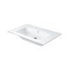 Duravit ME by Starck Umywalka meblowa 83x49 cm bez otworu na baterię biały Alpin z powłoką WonderGliss 23368300601