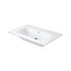Duravit ME by Starck Umywalka meblowa 83x49 cm bez otworu na baterię biały satynowy z powłoką WonderGliss 23368332601