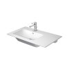 Duravit ME by Starck Umywalka meblowa 83x49 cm lewa z otworem na baterię biały Alpin z powłoką WonderGliss 23458300001