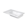 Duravit ME by Starck Umywalka meblowa 83x49 cm prawa bez otworu na baterię biały satynowy z powłoką WonderGliss 23468332601