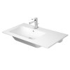 Duravit ME by Starck Umywalka meblowa 83x49 cm z otworem na baterię przelewem i półką biała 2345830000