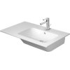 Duravit Me by Starck Umywalka meblowa asymetryczna 83x49 cm bez otworu na baterie biała 2346830060