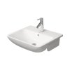 Duravit ME by Starck Umywalka pólblatowa 55x45,5 cm biały satynowy 0378553200