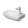 Duravit ME by Starck Umywalka wisząca 40x22 cm lewa biały satynowy z powłoką WonderGliss 07174032001