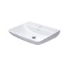 Duravit ME by Starck Umywalka wisząca 65x49 cm z jednym otworem na baterię z przelewem biała 2335650000