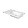 Duravit ME by Starck Umywalka meblowa 83x49 cm prawa bez otworu na baterię biały Alpin z powłoką WonderGliss 23468300601