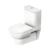 Duravit No.1 Toaleta WC Rimless bez kołnierza kompakt biały Alpin z powłoką HygieneGlaze 25120920002