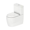 Duravit Qatego Toaleta WC stojąca Rimless bez kołnierza kompakt biała z powłoką HygieneGlaze 2021092000