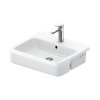 Duravit Qatego Umywalka półblatowa 55x47 cm biały Alpin 0399550000