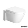 Duravit Starck 2 Miska WC podwieszana 37x54 cm, lejowa, biała z powłoką WonderGliss 25340900001