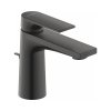 Duravit Tulum Bateria umywalkowa z korkiem 11 cm czarny mat TU1010001046