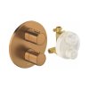 Duravit Universal Bateria wannowo-prysznicowa termostatyczna podtynkowa brąz szczotkowany TH4200008004