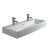 Duravit Vero Umywalka wisząca 120x47 cm z otworem na baterię, biała z powłoką WonderGliss 04541200001