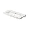 Duravit White Tulip Umywalka meblowa 105,5x49 cm bez otworu na baterię szlifowany spód biały Alpin z powłoką WonderGliss 23631000601