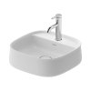 Duravit Zencha Umywalka nablatowa 42x42 cm biały satynowy z powłoką WonderGliss 23744232711