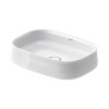Duravit Zencha Umywalka nablatowa 55x39 cm biały Alpin z powłoką WonderGliss 23735500791