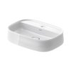Duravit Zencha Umywalka nablatowa 55x39 cm biały Alpin z powłoką WonderGliss 23745500711