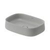 Duravit Zencha Umywalka nablatowa 55x39 cm szary półmat z powłoką WonderGliss 23735567791