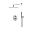 Emporia Ori Zestaw prysznicowy podtynkowy z deszczownicą nikiel szczotkowany EMPORIA-ZESTAW-ORI-30-N