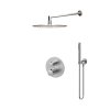 Emporia Ori Zestaw prysznicowy termostatyczny podtynkowy z deszczownicą nikiel szczotkowany EMPORIA-ZESTAW-ORI-35-N