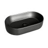 Emporia Rosie Umywalka nablatowa 54,5x37 cm czarny mat EMPORIA-8588A-MB