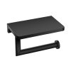 Emporia Uchwyt na papier toaletowy czarny mat EMPORIA-5090BM