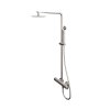 Emporia Zestaw prysznicowy termostatyczny natynkowy z deszczownicą nikiel szczotkowany EMPORIA-0401201N