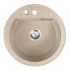 FDesign Carioca Zlewozmywak granitowy jednokomorowy 51 cm piaskowy FD9-10-51-88