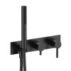 Fantini Nostromo Bateria wannowo-prysznicowa podtynkowa czarny mat 5013E884B