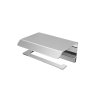 FDesign Piazza Wieszak na papier toaletowy z półką chrom FD6-PZA-10-11