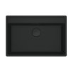 Franke Maris MRG 610-72 Zlewozmywak granitowy jednokomorowy 76x51 cm czarny mat 114.0693.514