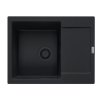 Franke Maris MRG 611-62 Zlewozmywak granitowy jednokomorowy 62x50 cm czarny mat 114.0693.534