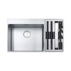 Franke Box Center BWX 220-54-27 Zlewozmywak stalowy dwukomorowy 86x51 cm jedwab stalowy 127.0557.960