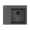 Franke Centro CNG 611-62 TL Zlewozmywak granitowy jednokomorowy 62x50 cm lewy łupkowy szary/czarny mat 114.0738.003
